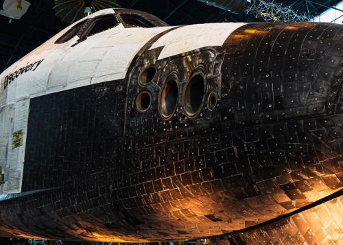 Space Shuttle Discovery Maneuvering Thrusters