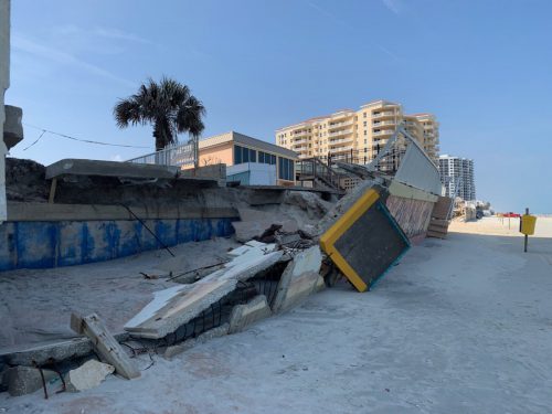 Daytona Beach after November 2022 Hurricane. Visited March 2023 and it was still destroyed. 