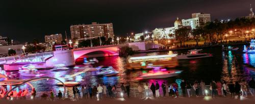 TPA at night 2022 Winter parade. 